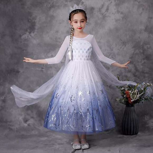 Luxury Frozen Elsa Sparkly Costume Dress 5018 - Picture 5 of 7